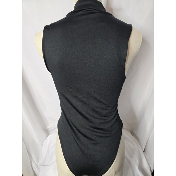 Baby Phat X Forever 21 Womens Black Sleeveless Collared Body Suit- MEDIUM - Picture 4 of 9